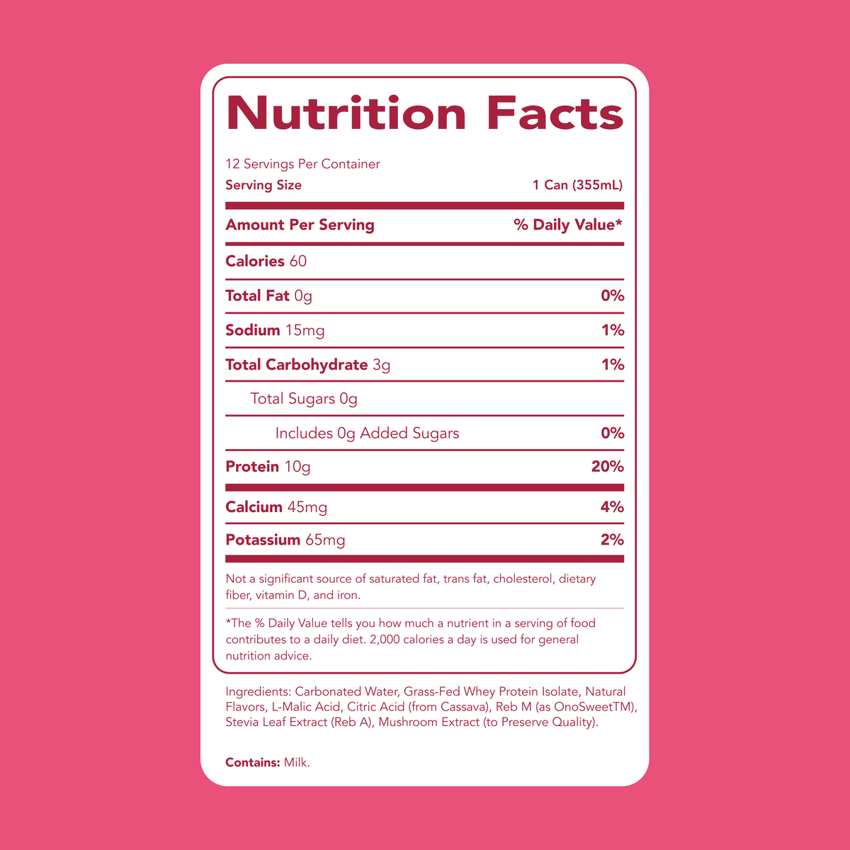 Clear Protein Soda: Cherry Lime (12 Oz. | 12 Pack)