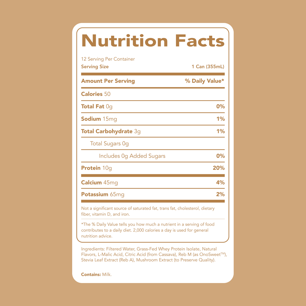 Clear Protein Water: Coconut Créme (12 Oz. | 12 Pack)